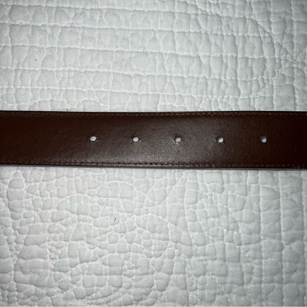 FOSSIL Woodrow Dark Brown Genuine Leather Belt Mens NWT Sz 40 - Picture 4 of 11